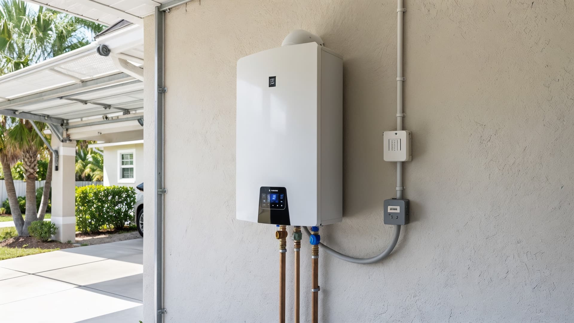 Tankless water heater installation